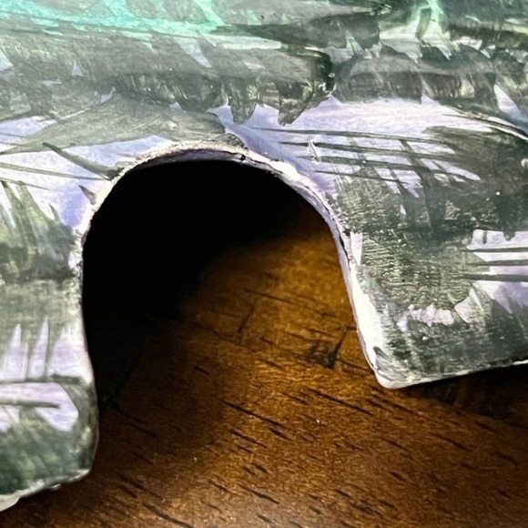 Vintage Hand Painted Duck Shaped Soup Tureen Ladle Italy - Picture 12 of 13